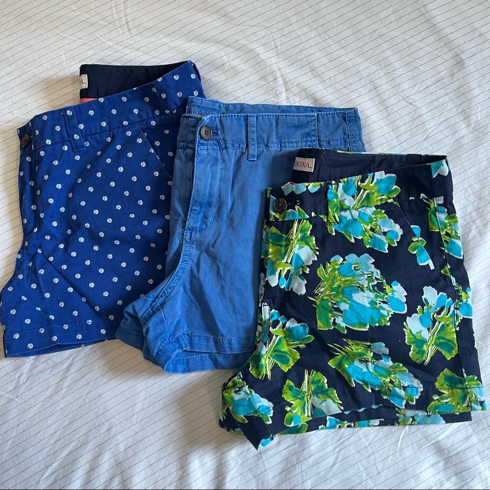 Merona: 3 pairs of 3” inseam shorts